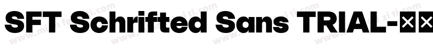 SFT Schrifted Sans TRIAL字体转换